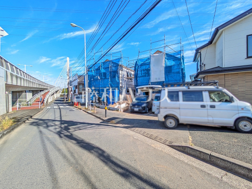 接道状況および現場風景 【日野市百草】