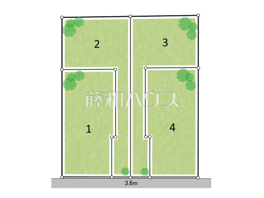 全体区画図　【小平市学園西町３丁目】