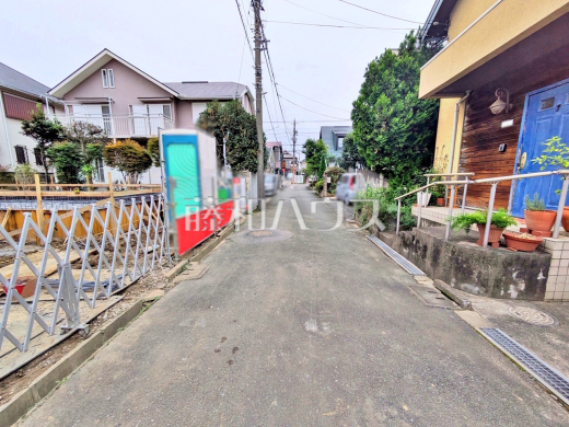 接道状況および現場風景　【小金井市前原町１丁目】