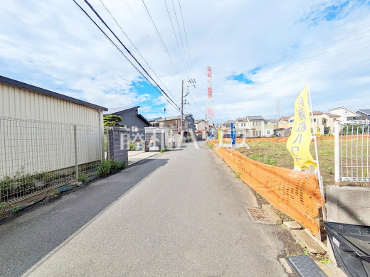接道状況および現場風景 【調布市深大寺東町1丁目】