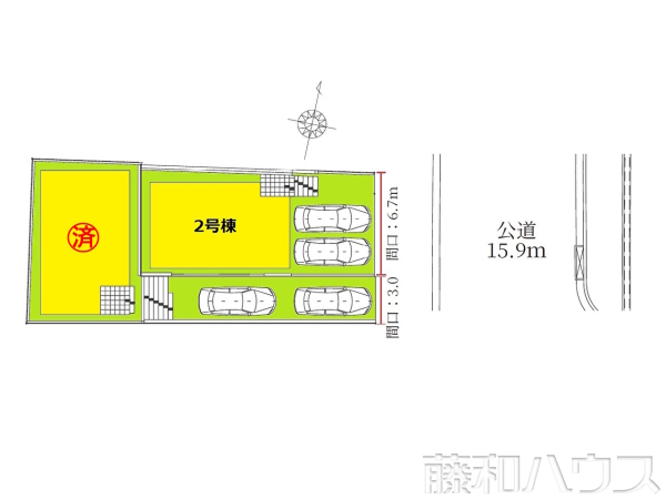 全体区画図　【名古屋市名東区平和が丘２丁目】