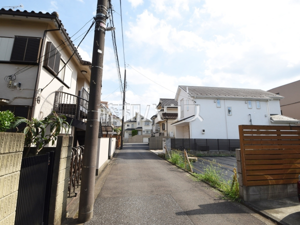 接道状況および現場風景　【小金井市前原町３丁目】