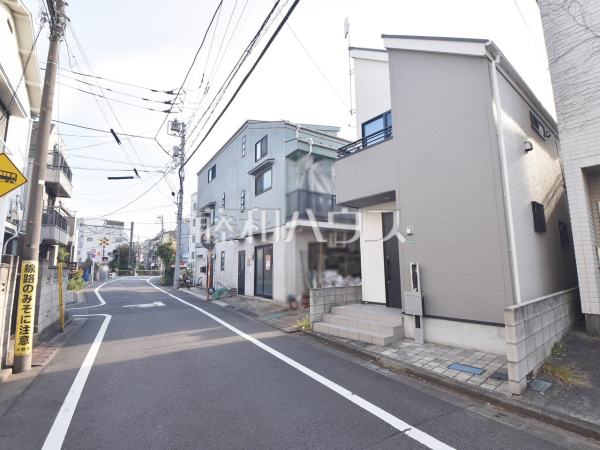 接道状況および現場風景　【中野区鷺宮１丁目】