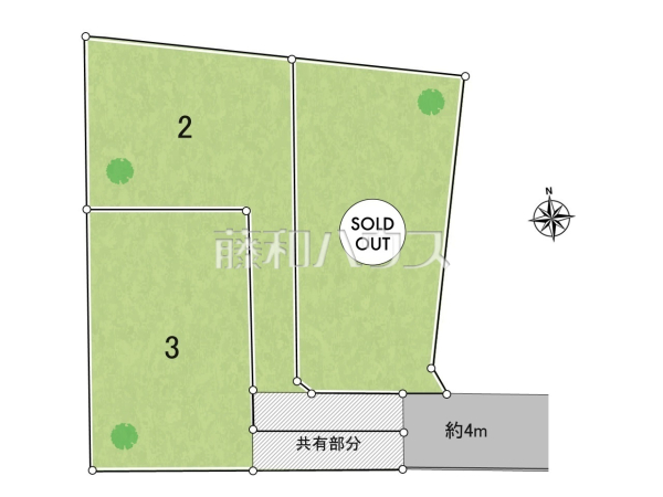 全体区画図　【東大和市芋窪６丁目】