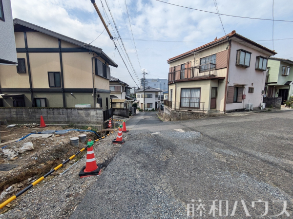 接道状況および現場風景　【名古屋市守山区大字中志段味】