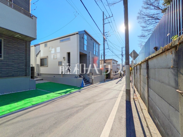 接道状況および現場風景　【練馬区旭丘２丁目】