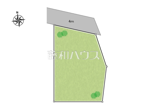 全体区画図　【昭島市大神町３丁目】