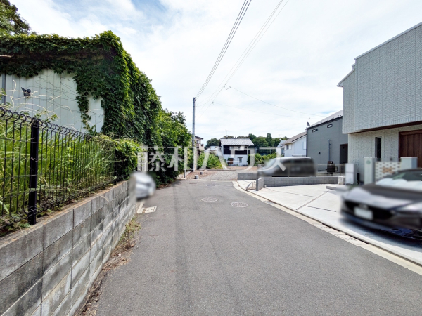 接道状況および現場風景　【国立市谷保】