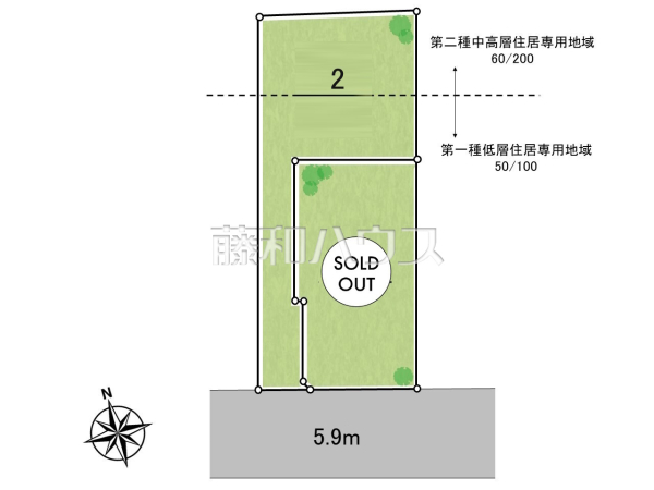全体区画図　【東大和市仲原３丁目】