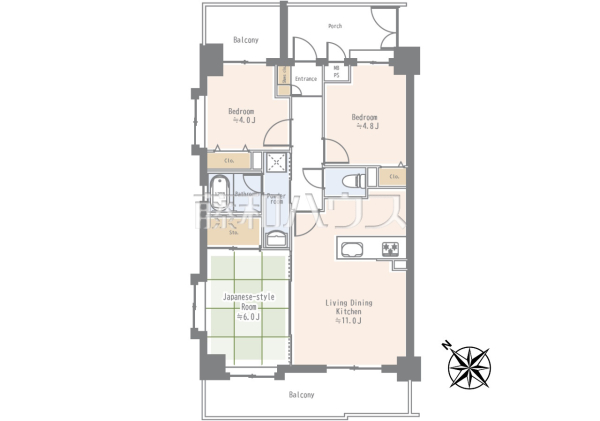 間取図　【ライオンズマンション京王南大沢】
