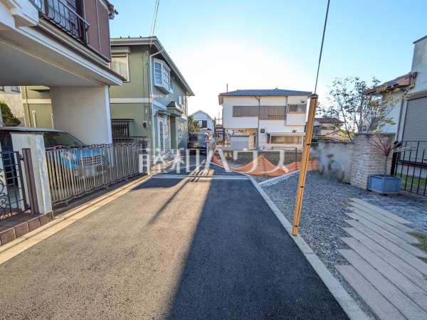 接道状況および現場風景　【東村山市青葉町３丁目】