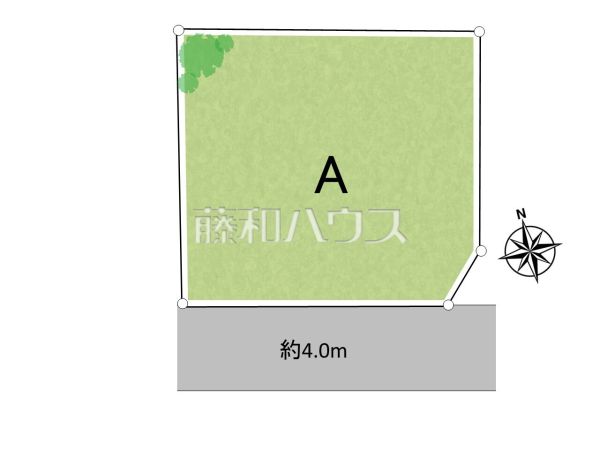 全体区画図　【所沢市大字上安松】