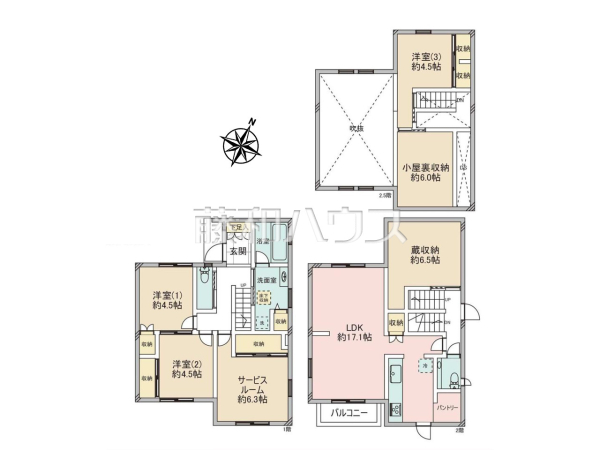 間取図　【八王子市絹ケ丘２丁目】