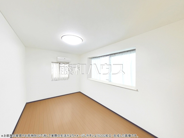居室　※お部屋の家具やお荷物をCGで消して実際の生活がよりイメージしやすいようにCG加工・合成した画像です。【立川市高松町１丁目】