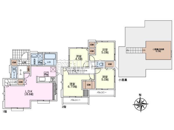 間取図　【小平市花小金井３丁目】
