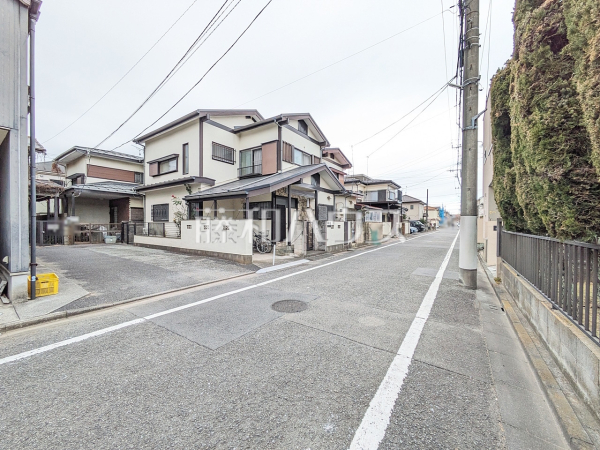 接道状況および現場風景　【国立市富士見台２丁目】