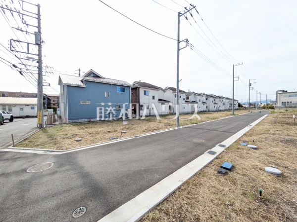 接道状況および現場風景　【立川市一番町４丁目】