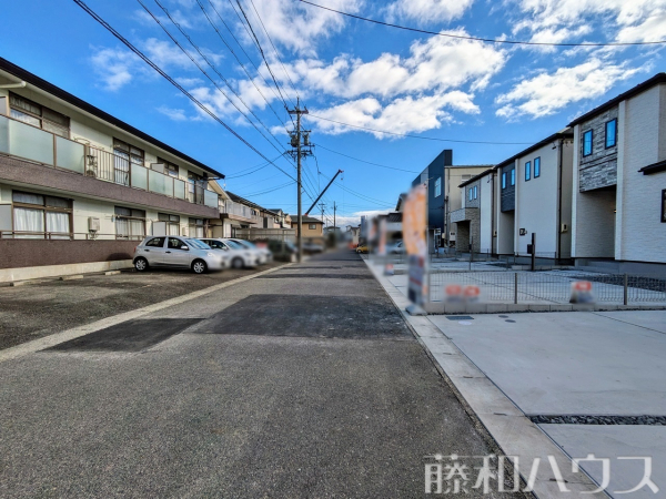 接道状況および現場風景　【春日井市高山町４丁目】