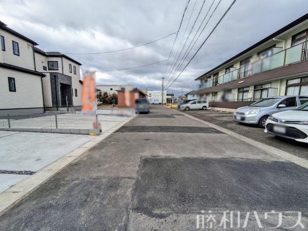 接道状況および現場風景　【春日井市高山町４丁目】