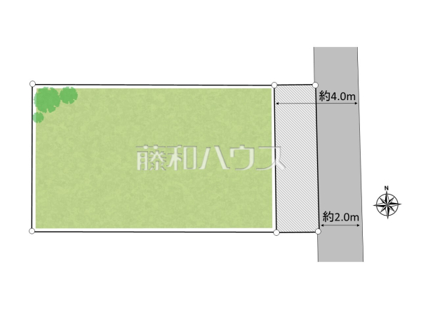 全体区画図　【小平市仲町】