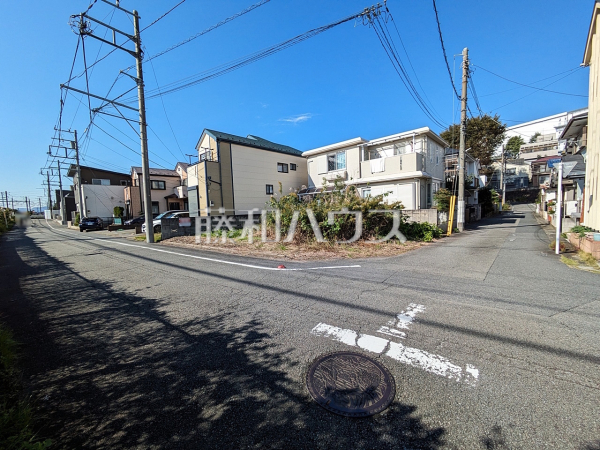 接道状況および現場風景　【日野市旭が丘１丁目】