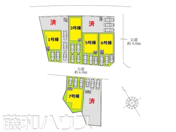 全体区画図　【春日井市白山町６丁目】