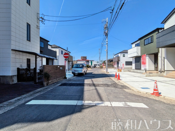 接道状況および現場風景　【春日井市白山町６丁目】