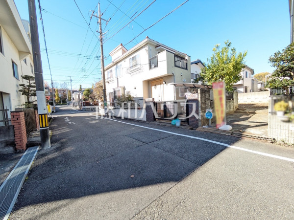 接道状況および現場風景　【日野市多摩平５丁目】