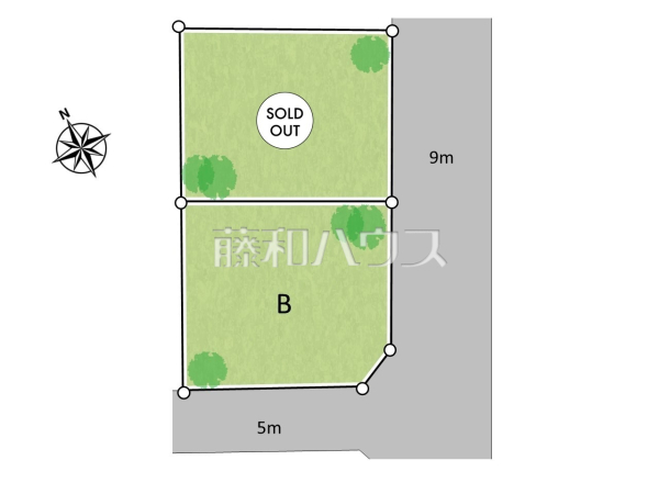 全体区画図　【八王子市元八王子町３丁目】