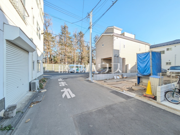 接道状況および現場風景　【小平市上水南町２丁目】