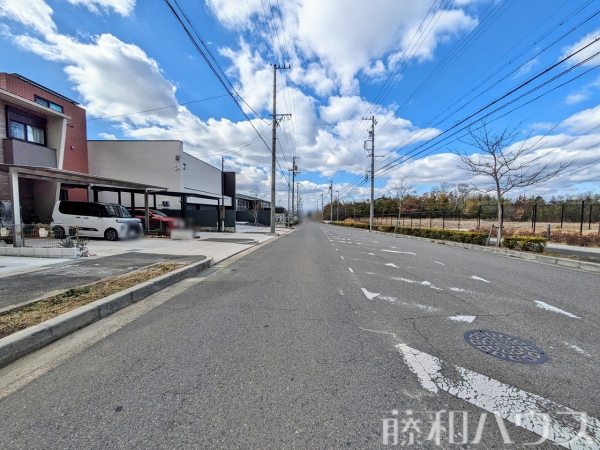 接道状況および現場風景　【名古屋市守山区大字上志段味字東谷】