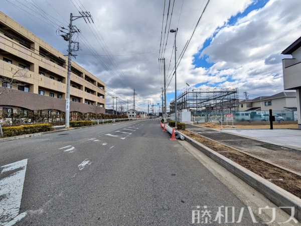接道状況および現場風景　【名古屋市守山区大字上志段味字東谷】