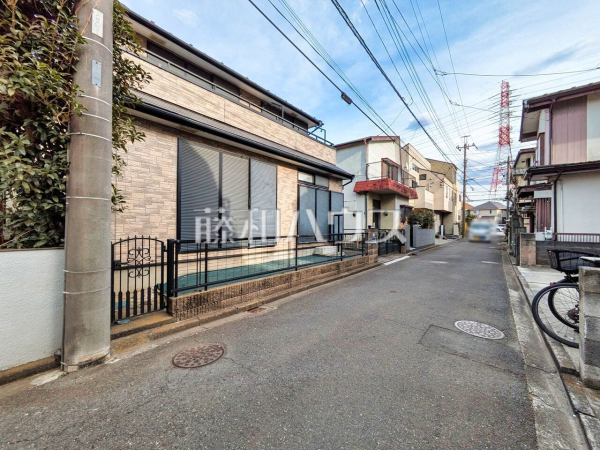 接道状況および現場風景　【新座市片山２丁目】