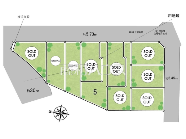 全体区画図　【練馬区大泉学園町７丁目】
