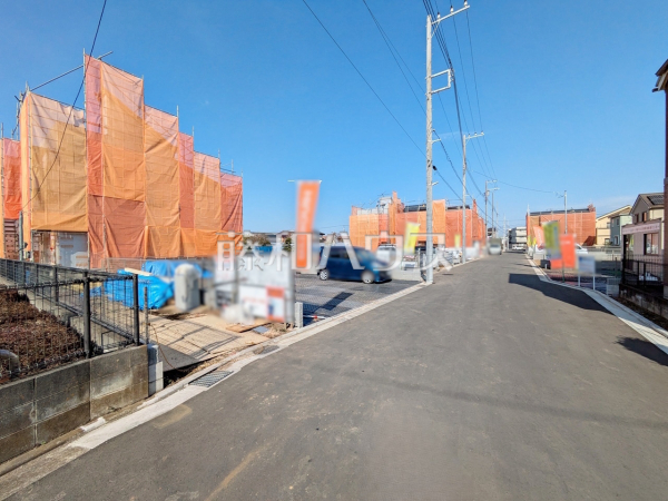 接道状況および現場風景　【立川市西砂町１丁目】