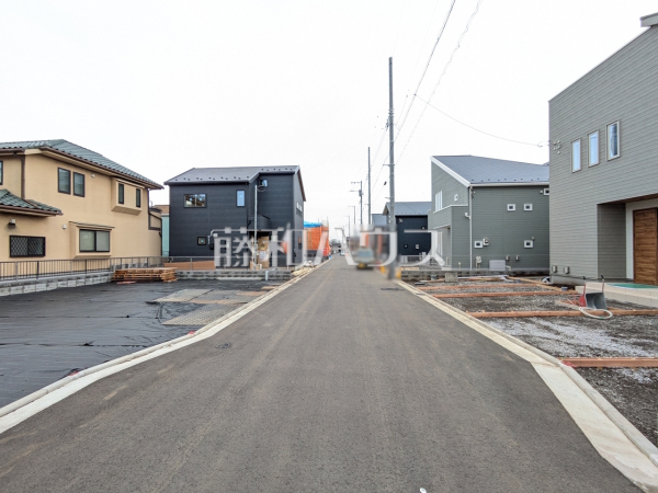 接道状況および現場風景　【立川市西砂町１丁目】