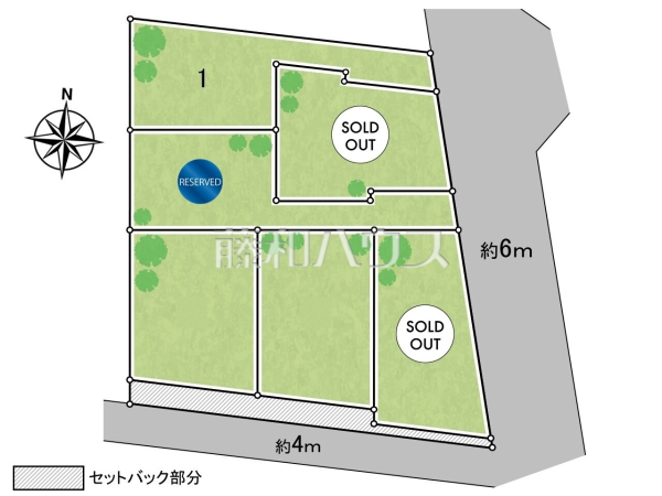 ≪全体区画図≫平日のご案内も可能です。お気軽にお問合せ下さいませ。 【世田谷区千歳台５丁目】
