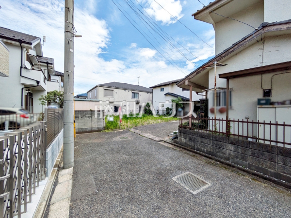 接道状況および現場風景　【立川市砂川町７丁目】