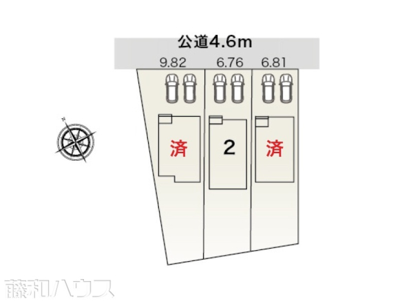 全体区画図　【北名古屋市熊之庄屋形】