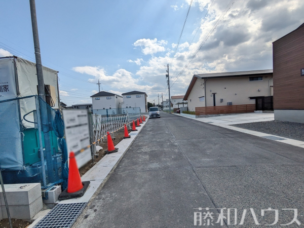 接道状況および現場風景　【北名古屋市石橋郷】