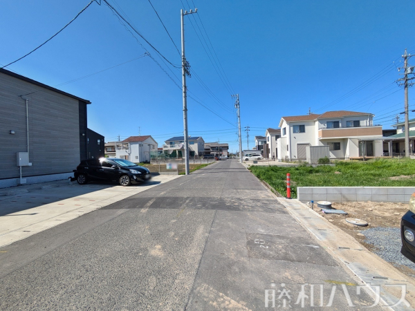 接道状況および現場風景　【北名古屋市石橋郷】