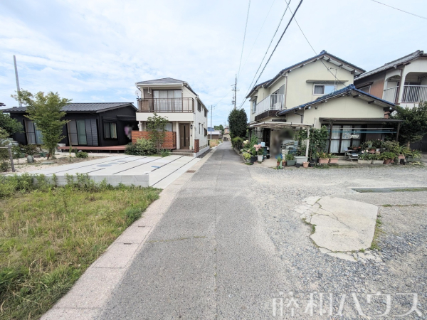 接道状況および現場風景　【春日井市町屋町】