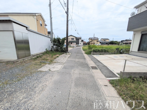 接道状況および現場風景　【春日井市町屋町】