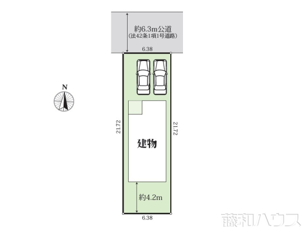 区画図　【北名古屋市六ツ師高台】