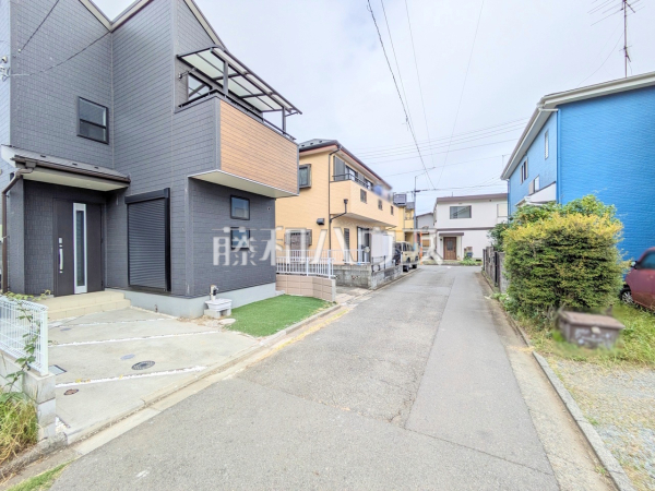 接道状況および現場風景　【昭島市美堀町２丁目】