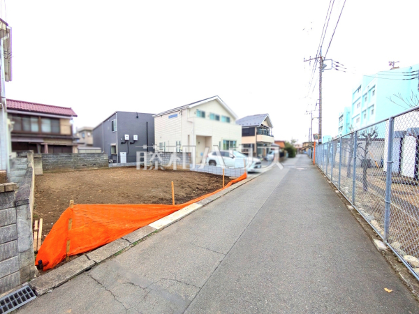 接道状況および現場風景　【昭島市宮沢町１丁目】