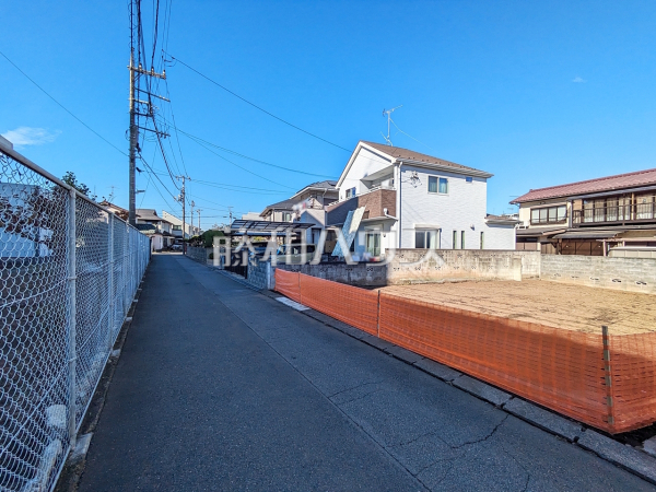 接道状況および現場風景　【昭島市宮沢町１丁目】