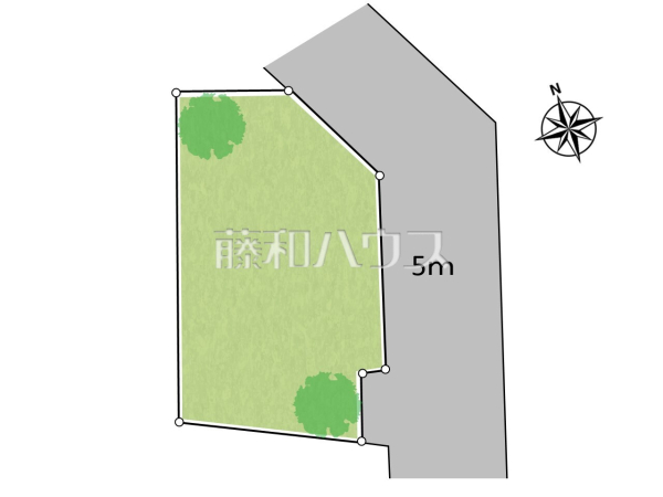 全体区画図　【武蔵村山市伊奈平６丁目】