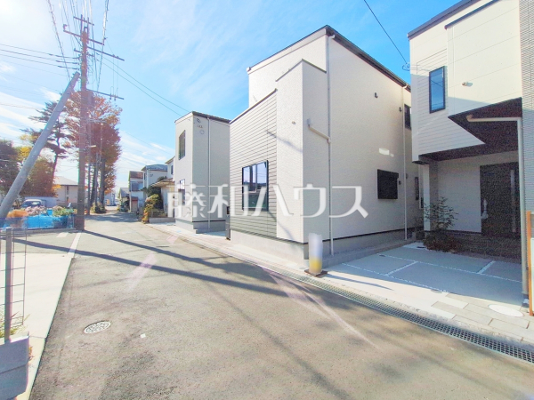 接道状況および現場風景　【新座市畑中２丁目】