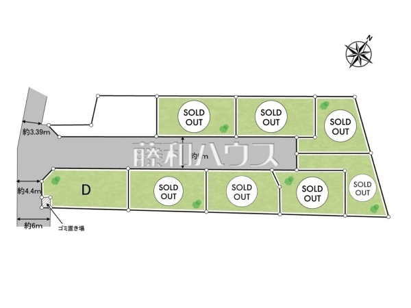 全体区画図　【新座市新堀１丁目】西武池袋線 清瀬駅 徒歩17分 平日のご案内も可能です。まずはお気軽にお問合せ下さいませ。 